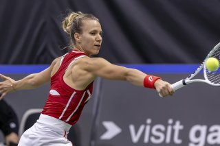Viktorija Golubic désormais invaincue depuis 11 matches. KEYSTONE/SALVATORE DI NOLFI
